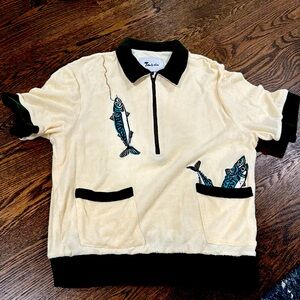 Tombolo 'The Angler' Cabana Terrycloth Shirt - Size M